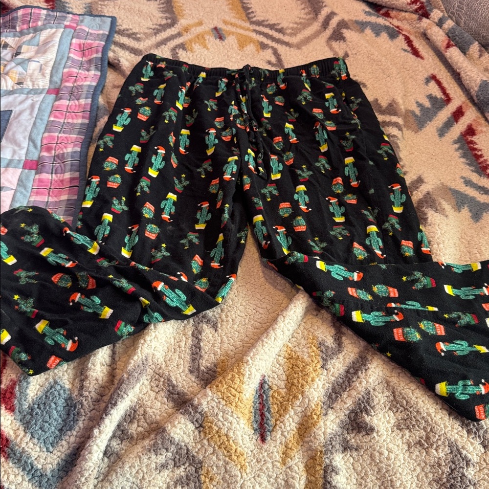 Old Navy Black Cactus Print Jumpsuit